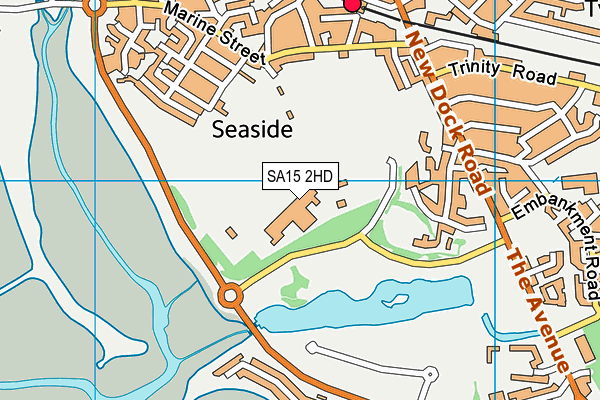 SA15 2HD map - OS VectorMap District (Ordnance Survey)