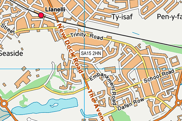 SA15 2HN map - OS VectorMap District (Ordnance Survey)