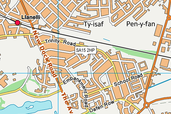 SA15 2HP map - OS VectorMap District (Ordnance Survey)