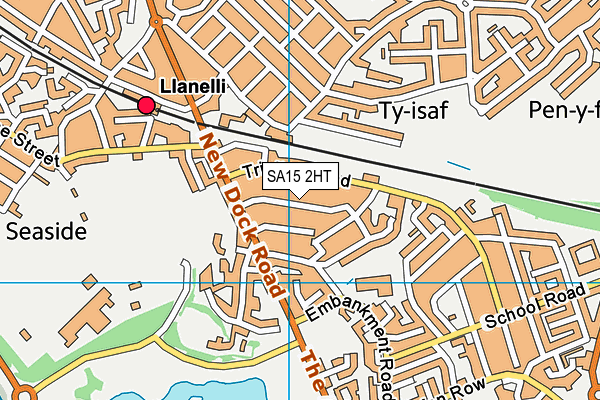 SA15 2HT map - OS VectorMap District (Ordnance Survey)