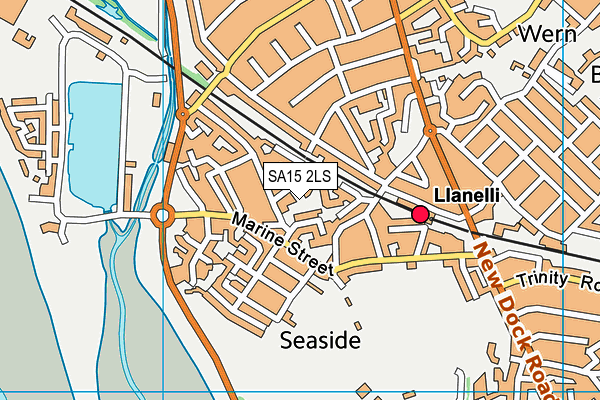 SA15 2LS map - OS VectorMap District (Ordnance Survey)