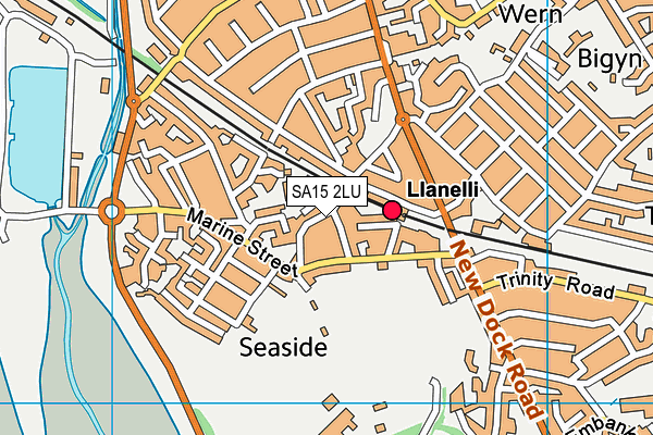 SA15 2LU map - OS VectorMap District (Ordnance Survey)