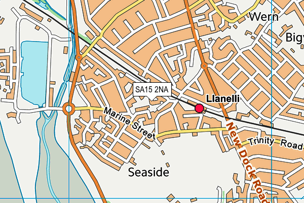 SA15 2NA map - OS VectorMap District (Ordnance Survey)