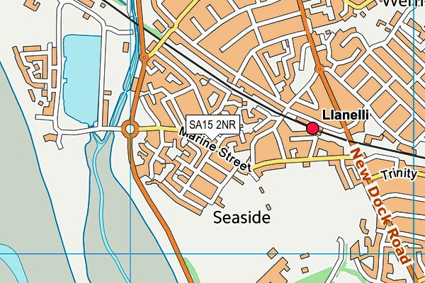 SA15 2NR map - OS VectorMap District (Ordnance Survey)