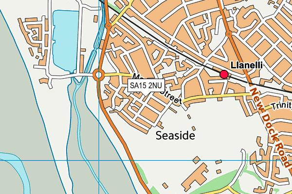 SA15 2NU map - OS VectorMap District (Ordnance Survey)