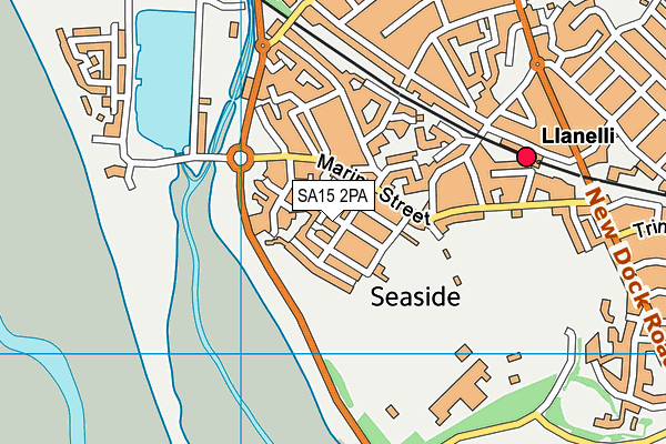 SA15 2PA map - OS VectorMap District (Ordnance Survey)