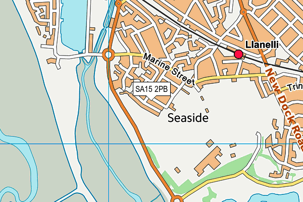 SA15 2PB map - OS VectorMap District (Ordnance Survey)