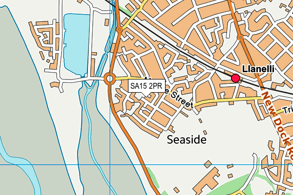 SA15 2PR map - OS VectorMap District (Ordnance Survey)