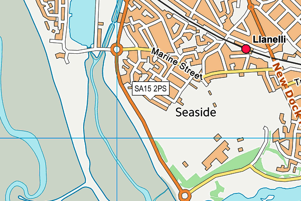 SA15 2PS map - OS VectorMap District (Ordnance Survey)