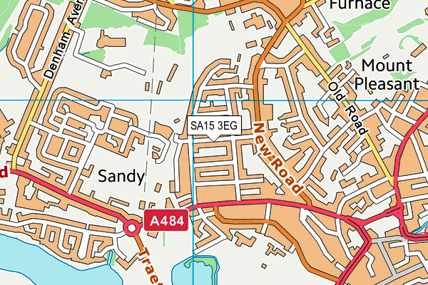 SA15 3EG map - OS VectorMap District (Ordnance Survey)