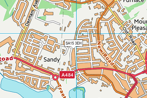 SA15 3EH map - OS VectorMap District (Ordnance Survey)