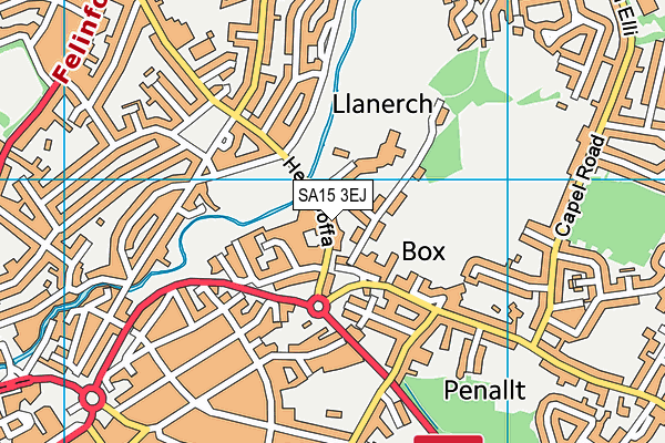 SA15 3EJ map - OS VectorMap District (Ordnance Survey)