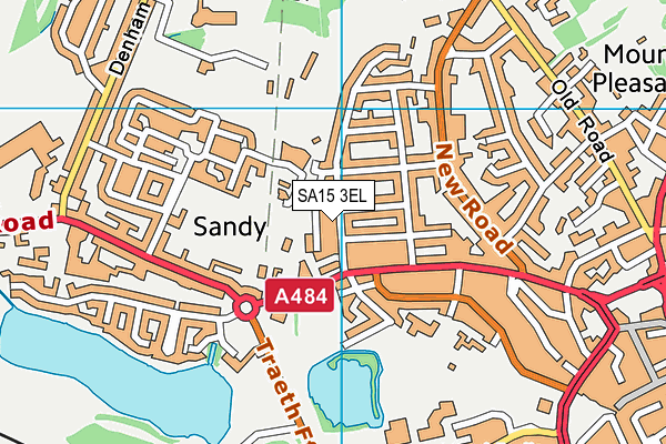 SA15 3EL map - OS VectorMap District (Ordnance Survey)