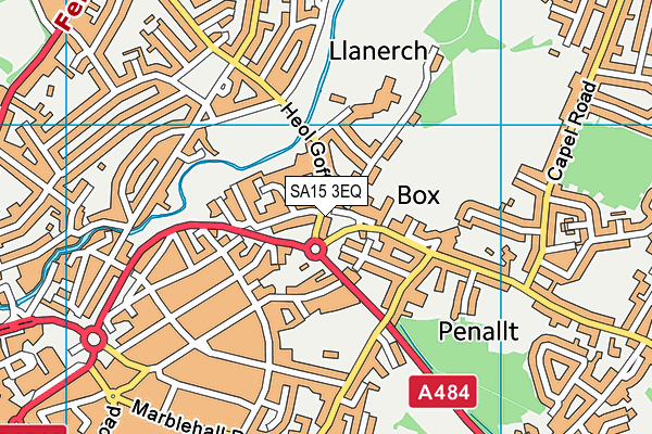 SA15 3EQ map - OS VectorMap District (Ordnance Survey)