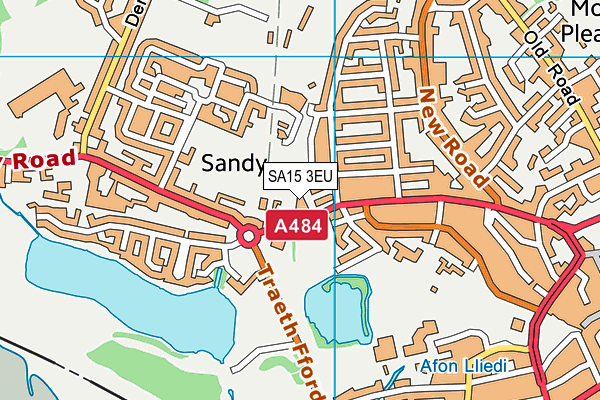 SA15 3EU map - OS VectorMap District (Ordnance Survey)