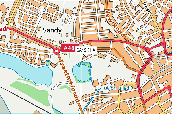 SA15 3HA map - OS VectorMap District (Ordnance Survey)