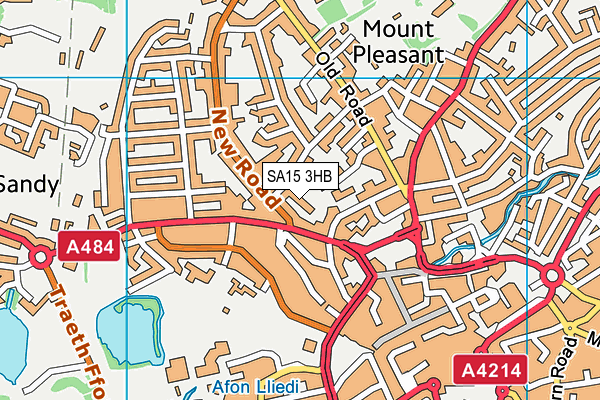 SA15 3HB map - OS VectorMap District (Ordnance Survey)