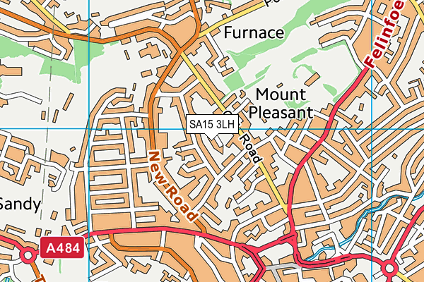 SA15 3LH map - OS VectorMap District (Ordnance Survey)