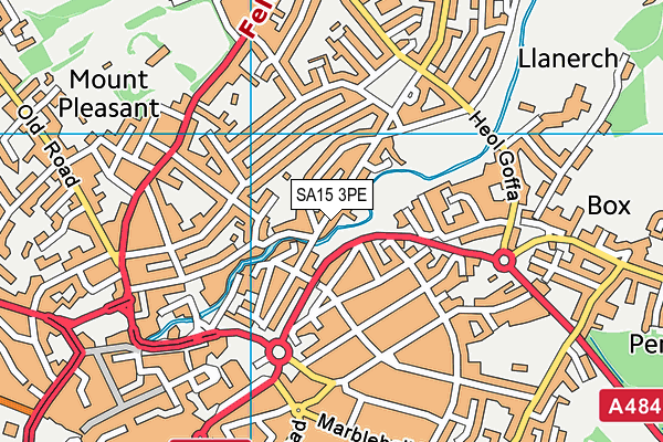 SA15 3PE map - OS VectorMap District (Ordnance Survey)