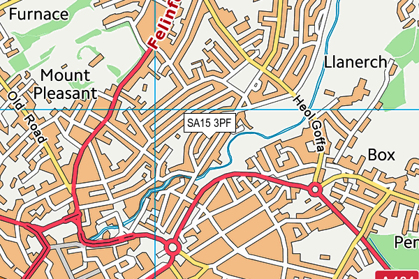 SA15 3PF map - OS VectorMap District (Ordnance Survey)