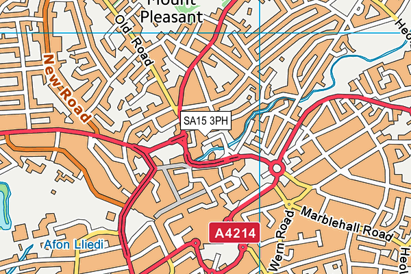 SA15 3PH map - OS VectorMap District (Ordnance Survey)