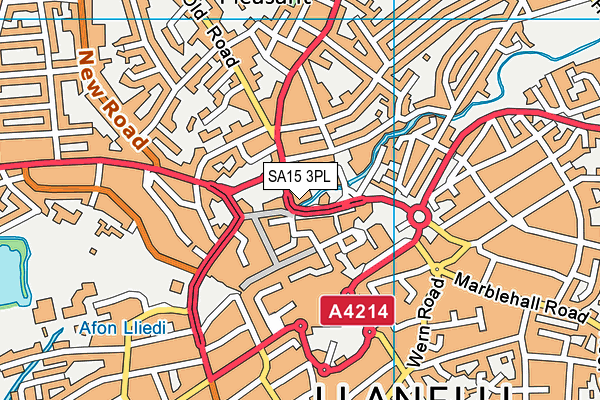 SA15 3PL map - OS VectorMap District (Ordnance Survey)