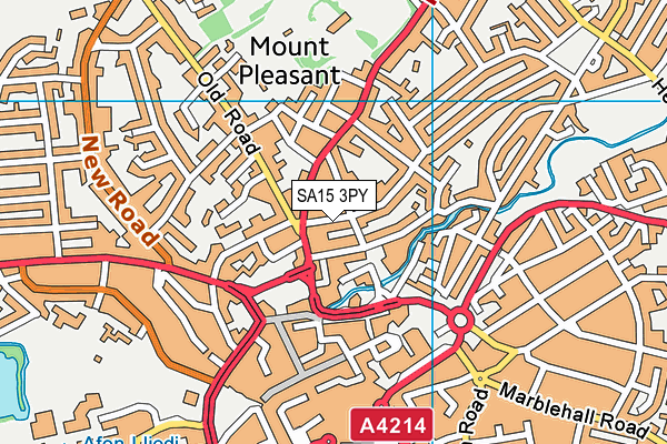 SA15 3PY map - OS VectorMap District (Ordnance Survey)