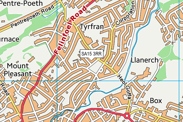 SA15 3RR map - OS VectorMap District (Ordnance Survey)