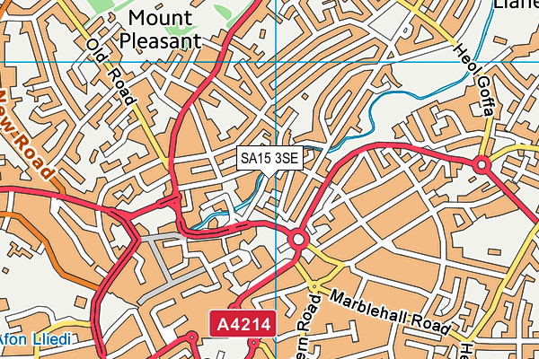 SA15 3SE map - OS VectorMap District (Ordnance Survey)