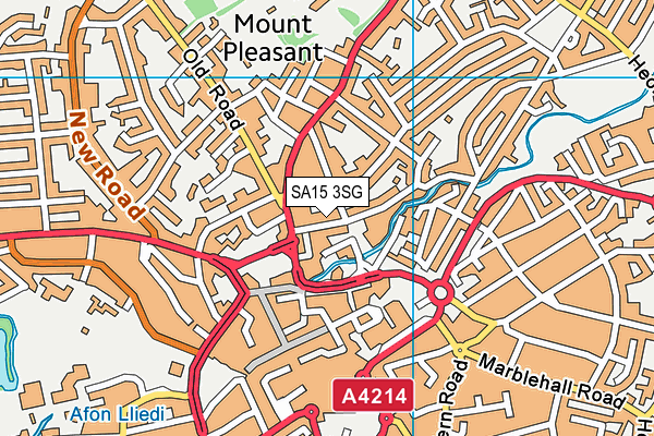 SA15 3SG map - OS VectorMap District (Ordnance Survey)