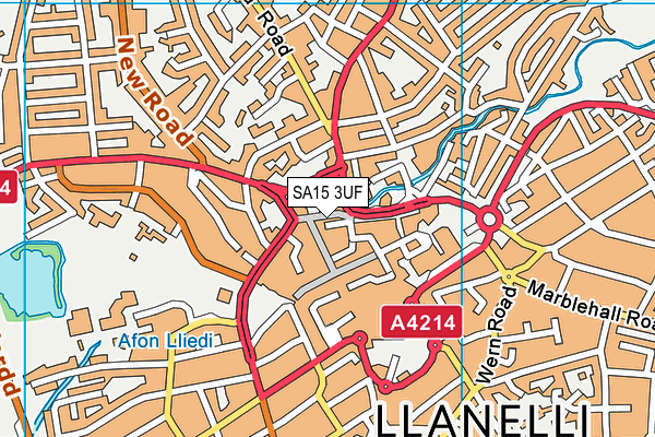 SA15 3UF map - OS VectorMap District (Ordnance Survey)