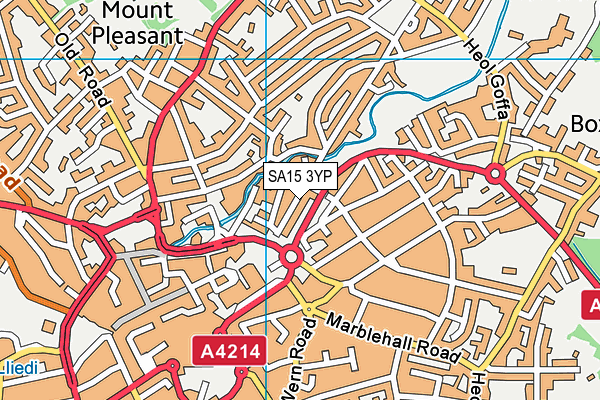 SA15 3YP map - OS VectorMap District (Ordnance Survey)