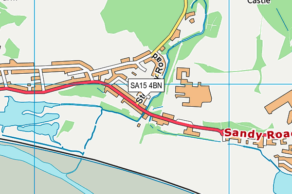 SA15 4BN map - OS VectorMap District (Ordnance Survey)