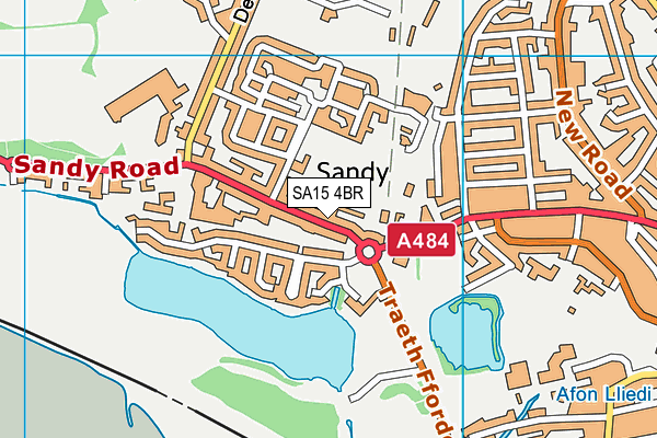 SA15 4BR map - OS VectorMap District (Ordnance Survey)