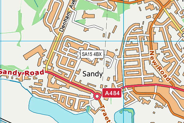 SA15 4BX map - OS VectorMap District (Ordnance Survey)