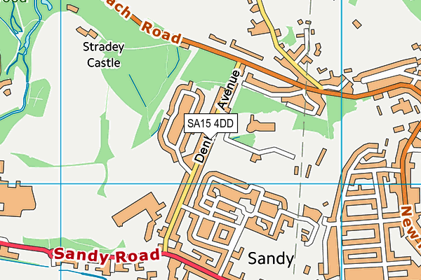 SA15 4DD map - OS VectorMap District (Ordnance Survey)