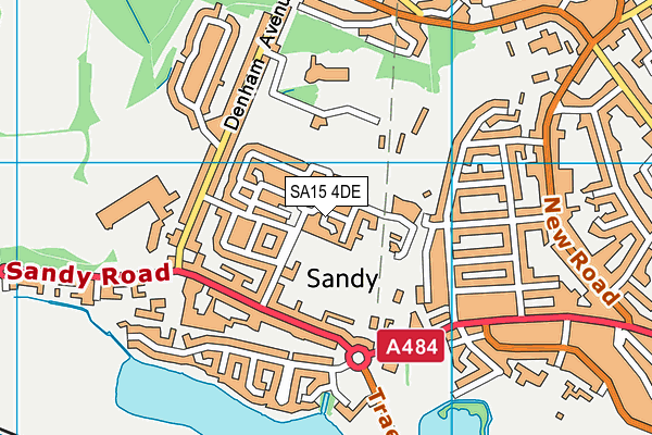 SA15 4DE map - OS VectorMap District (Ordnance Survey)