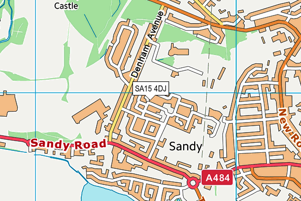 SA15 4DJ map - OS VectorMap District (Ordnance Survey)