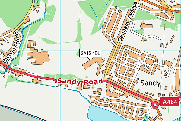 Ysgol Gyfun Y Strade map (SA15 4DL) - OS VectorMap District (Ordnance Survey)