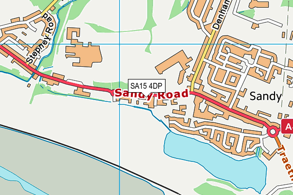 SA15 4DP map - OS VectorMap District (Ordnance Survey)