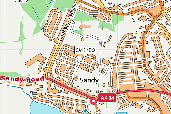 SA15 4DQ map - OS VectorMap District (Ordnance Survey)