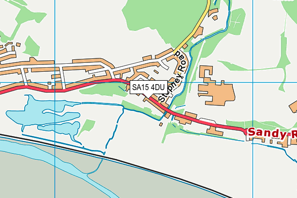 SA15 4DU map - OS VectorMap District (Ordnance Survey)