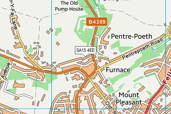 SA15 4EE map - OS VectorMap District (Ordnance Survey)