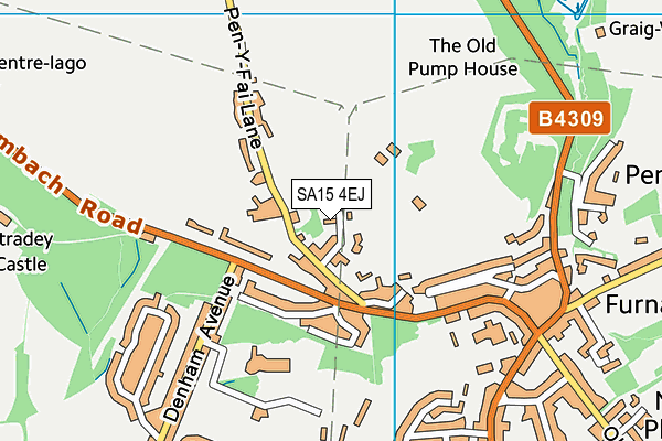 SA15 4EJ map - OS VectorMap District (Ordnance Survey)
