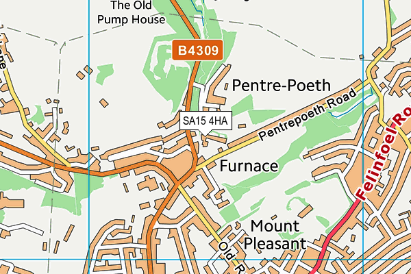 SA15 4HA map - OS VectorMap District (Ordnance Survey)
