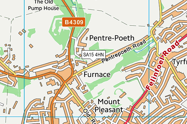 SA15 4HN map - OS VectorMap District (Ordnance Survey)