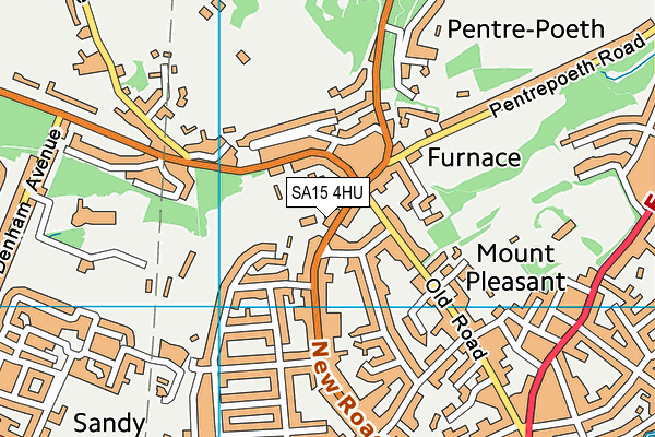 SA15 4HU map - OS VectorMap District (Ordnance Survey)