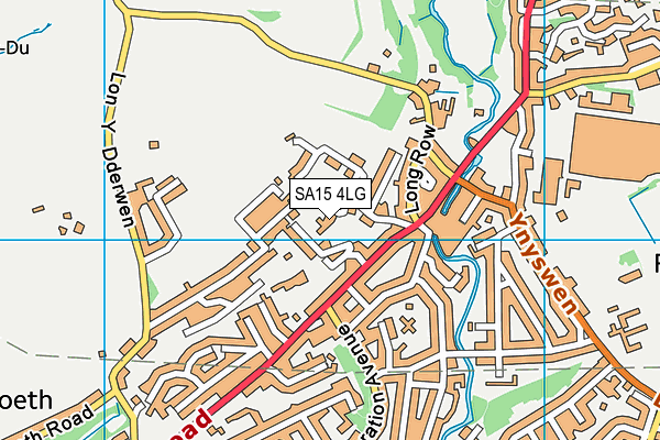 SA15 4LG map - OS VectorMap District (Ordnance Survey)