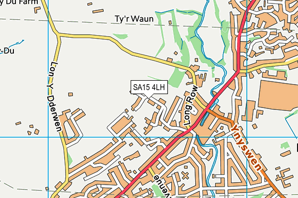 SA15 4LH map - OS VectorMap District (Ordnance Survey)