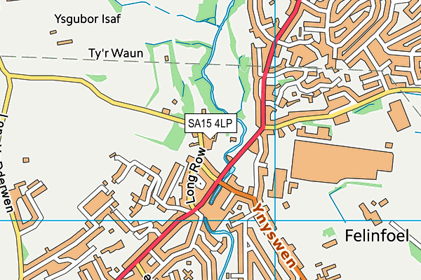 SA15 4LP map - OS VectorMap District (Ordnance Survey)